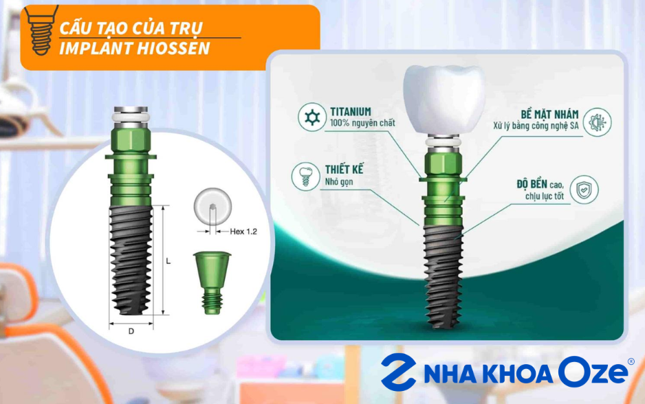 Cấu trụ Implant Hiossen