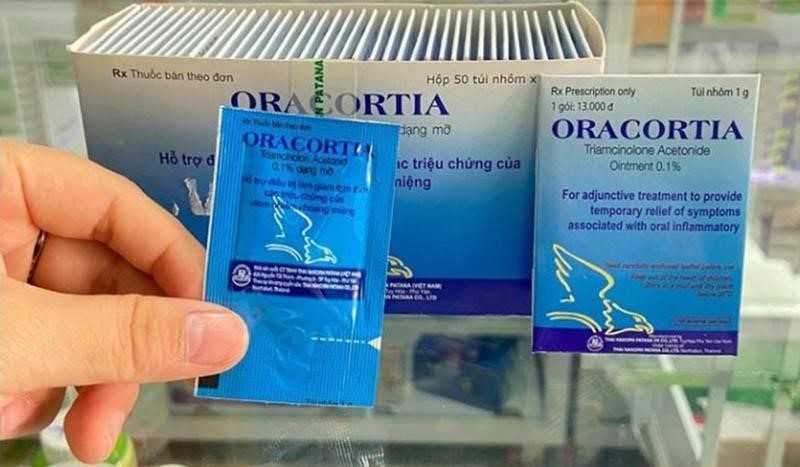 huốc trị lở miệng cho bé - Oracortia
