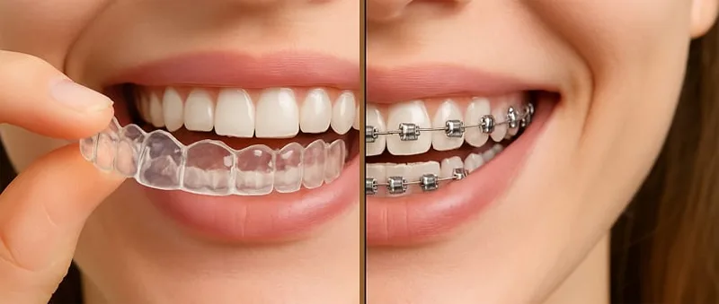 So sánh niềng răng trong suốt tại Sóc Sơn với niềng mắc cài truyền thống