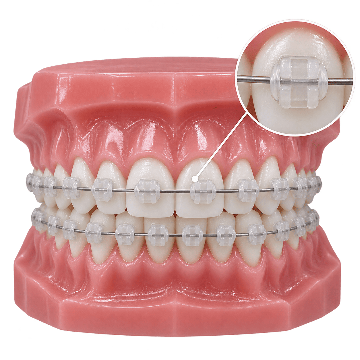 Niềng răng mắc cài sứ truyền thống